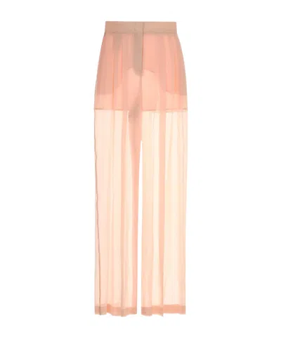 ALBERTA FERRETTI ALBERTA FERRETTI SEMI-SHEER GEORGETTE PANTS