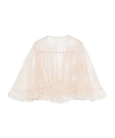 Alberta Ferretti Semi-transparent Shirt In Pink