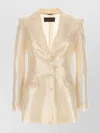 Alberta Ferretti Sequin Embellished Single-breasted Blazer