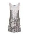 Alberta Ferretti Alberta Ferreti Silver Sequins Mini Dress