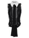 ALBERTA FERRETTI ALBERTA FERRETTI SEQUIN EMBELLISHED RUFFLE TOP