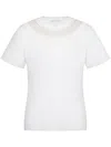 Alberta Ferretti Sequin-embellished T-shirt In White