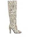 Alberta Ferretti Sequin-emblishment Round Toe Boots In Multi