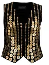 ALBERTA FERRETTI SEQUIN VEST