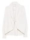 Alberta Ferretti Shawl-collar Cardigan In Neutral