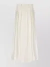 Alberta Ferretti Sheer Pleated High-waisted Midi Skirt