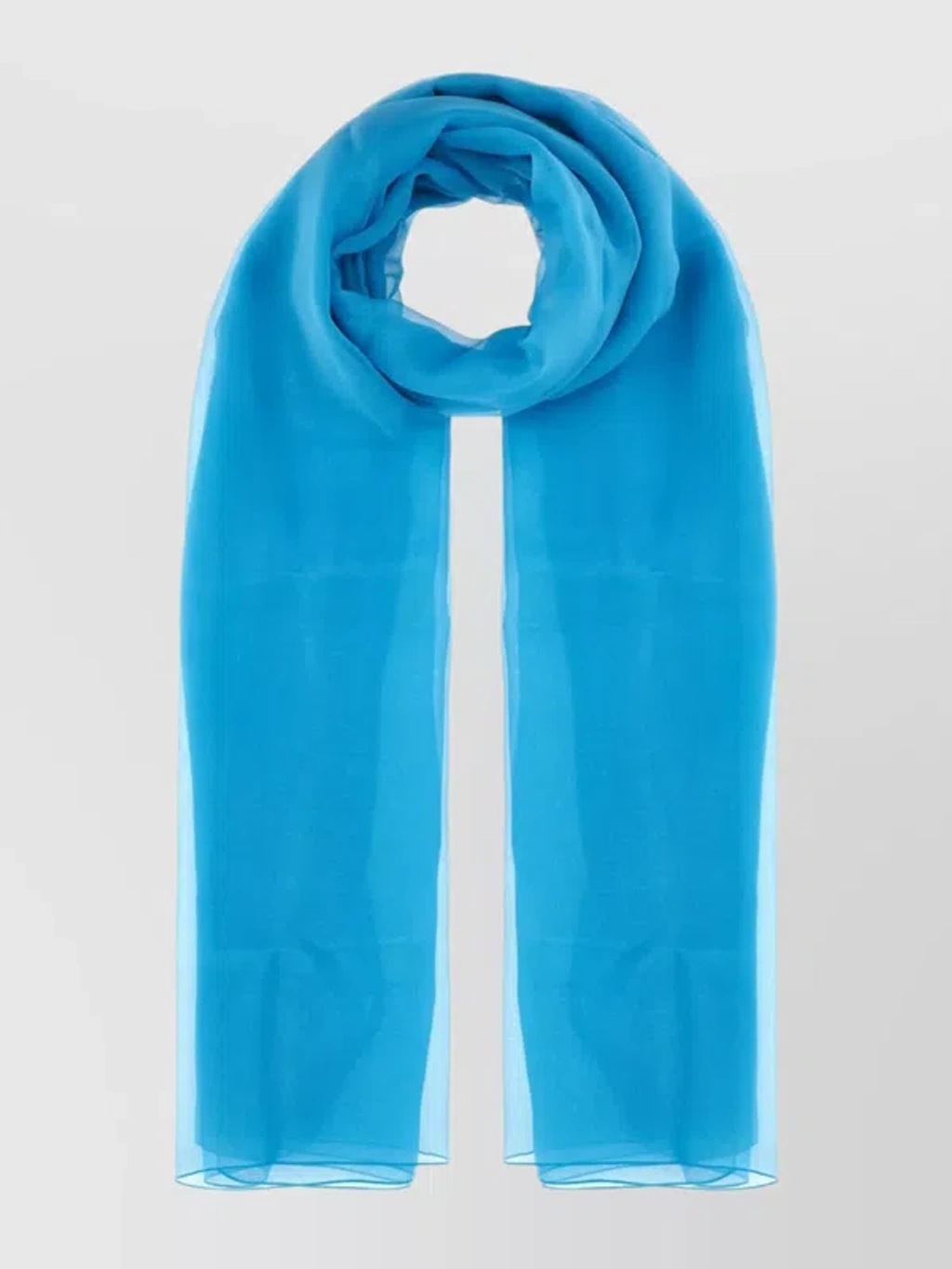 スカーフ a Ferretti Silk Chiffon Stole With Fluid Draping Alberta Ferretti Silk Chiffon Stole With Fluid Draping