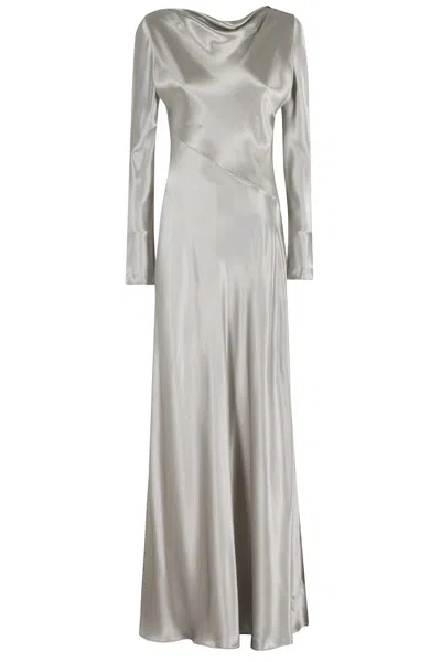 ALBERTA FERRETTI ALBERTA FERRETTI SHINY SATIN DRESS