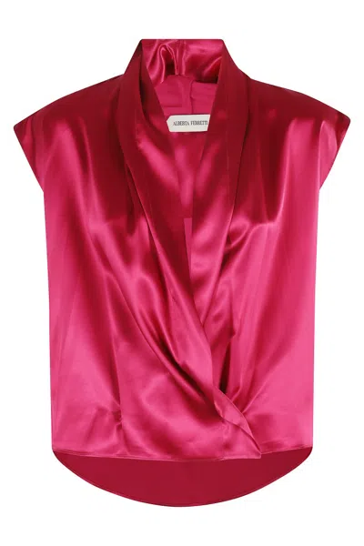 ALBERTA FERRETTI ALBERTA FERRETTI SHINY SATIN SHIRT
