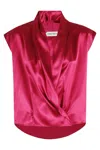 Alberta Ferretti Camicia Raso Lucido In Pink