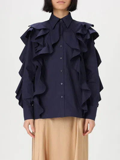ALBERTA FERRETTI SHIRT ALBERTA FERRETTI WOMAN COLOR BLUE,423444009