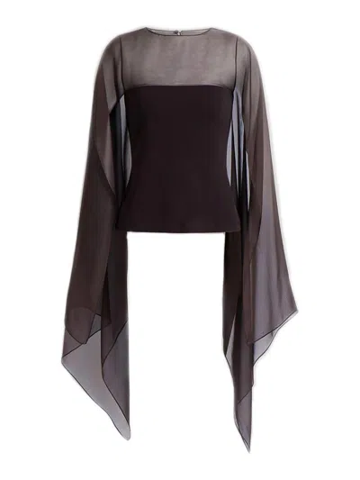 Alberta Ferretti Shirt In Brown