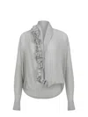Alberta Ferretti Shirts In Gray