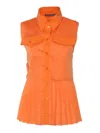 Shop Alberta Ferretti Shirt In Orange