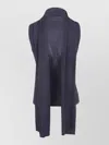 Alberta Ferretti Shirt Top Cape Style Draped Front In Multi