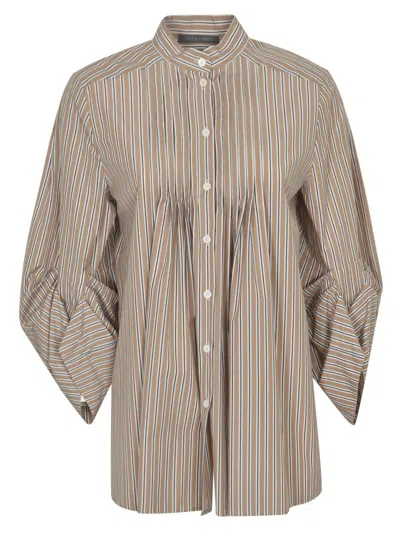 Alberta Ferretti Shirts In Fantasia Beige