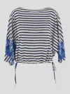 Alberta Ferretti Top Woman In Multicolour