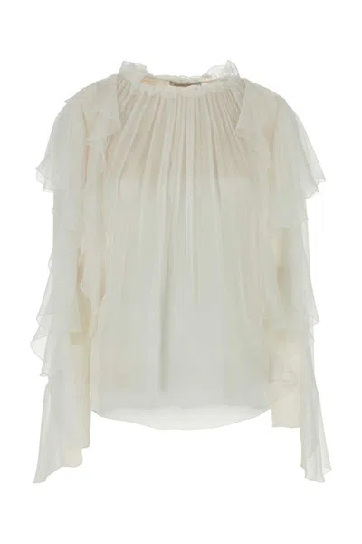 Alberta Ferretti Alberta Ferreti White Silk Blouse