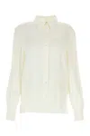 Alberta Ferretti Regular Plain Shirt In White