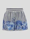 Alberta Ferretti Shorts Woman In Multicolour