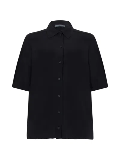Alberta Ferretti Short-sleeve Shirt In Black