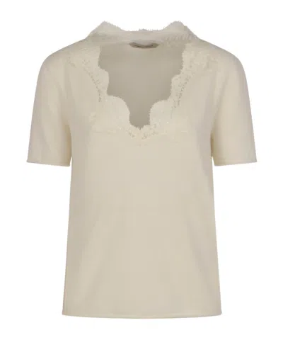 Alberta Ferretti Short-sleeved T-shirt In Neutral