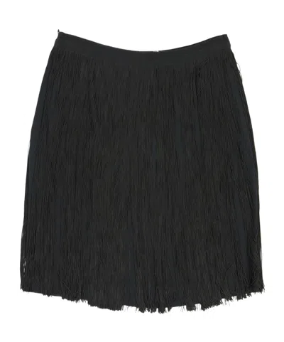 Alberta Ferretti Side Zip Skirt In Black