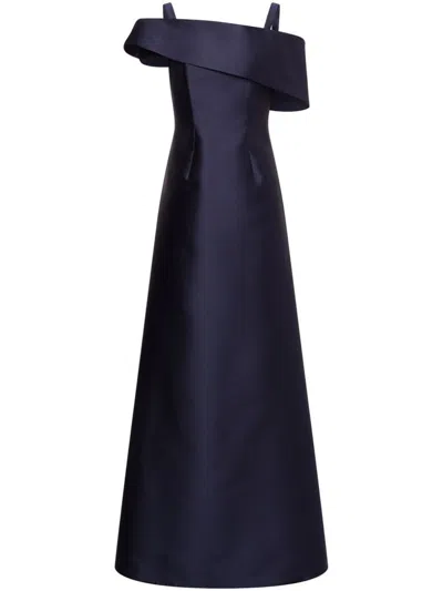 ALBERTA FERRETTI SILK-BLEND LONG GOWN