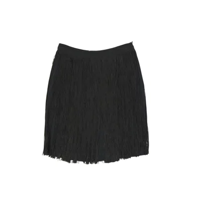 Alberta Ferretti Silk Blend Skirt In Black