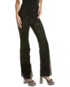 Alberta Ferretti Silk-blend Trouser In Black