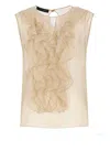 Alberta Ferretti Ruffle-detail Blouse In Pink