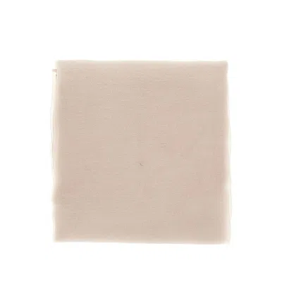 Alberta Ferretti Silk Chiffon Scarf In Grey