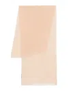 Alberta Ferretti Light Silk Rectangular Scarf In Green