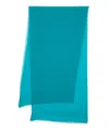 Alberta Ferretti Chiffon-crepe Silk Scarf In Lightblue