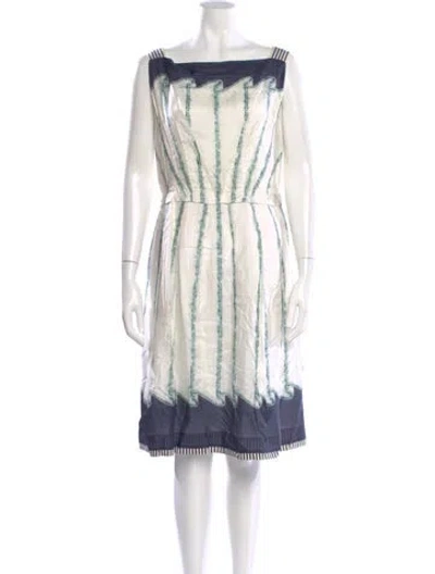 Pre-owned Alberta Ferretti Silk Knee-length Dress