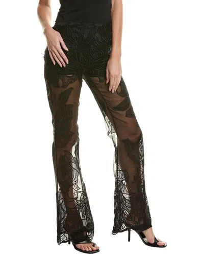 Alberta Ferretti Silk-lined Trouser In Black
