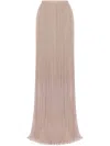 Alberta Ferretti Silk Maxi Skirt In Neutrals