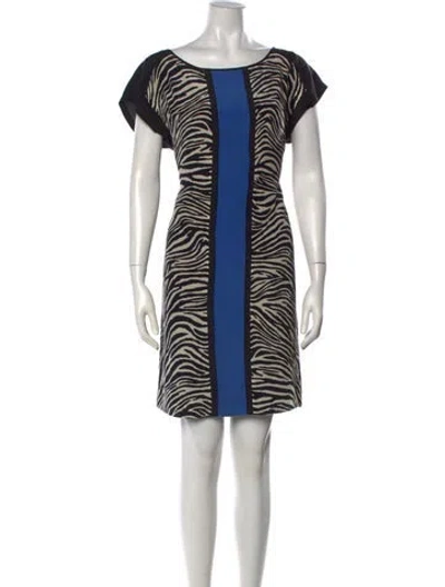 Pre-owned Alberta Ferretti Silk Mini Dress In Multicolor