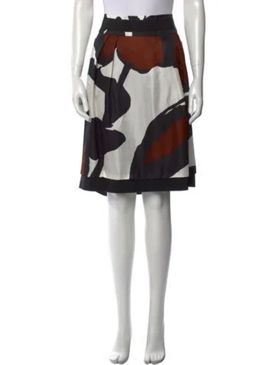 Pre-owned Alberta Ferretti Silk Mini Skirt In Black