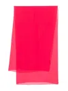 Alberta Ferretti Silk Scarf In 粉色