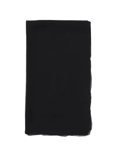 Alberta Ferretti Silk Scarf In Black