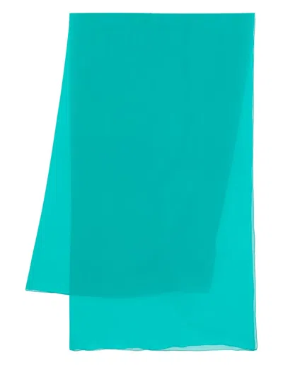 Alberta Ferretti Silk Scarf In Green