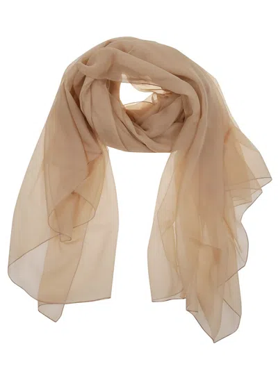 Alberta Ferretti Silk Scarf In Pink And Purple Hues In Rosa