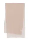 Alberta Ferretti Beige Silk Scarf In Neutrals