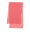 Alberta Ferretti Silk Scarf In Pink