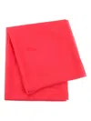 Alberta Ferretti Solid Color Silk Scarf In Pink
