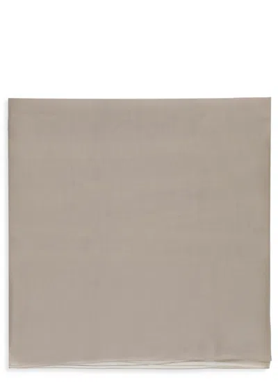 Alberta Ferretti Silk Scarf With Subtle Sheen In Gray