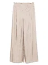 Alberta Ferretti Alberta Ferreti Habotay Trousers In Neutrals