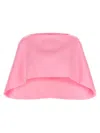 Alberta Ferretti Silk-blend Structured Cape In Pink