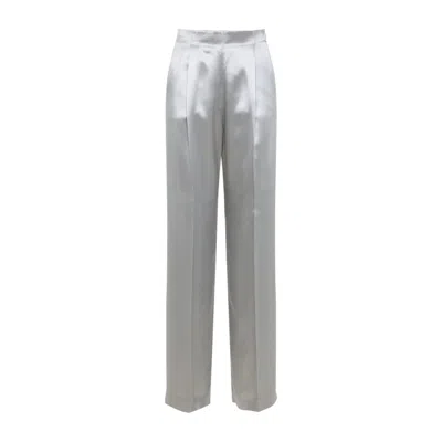 ALBERTA FERRETTI SILVER VISCOSE PANTS